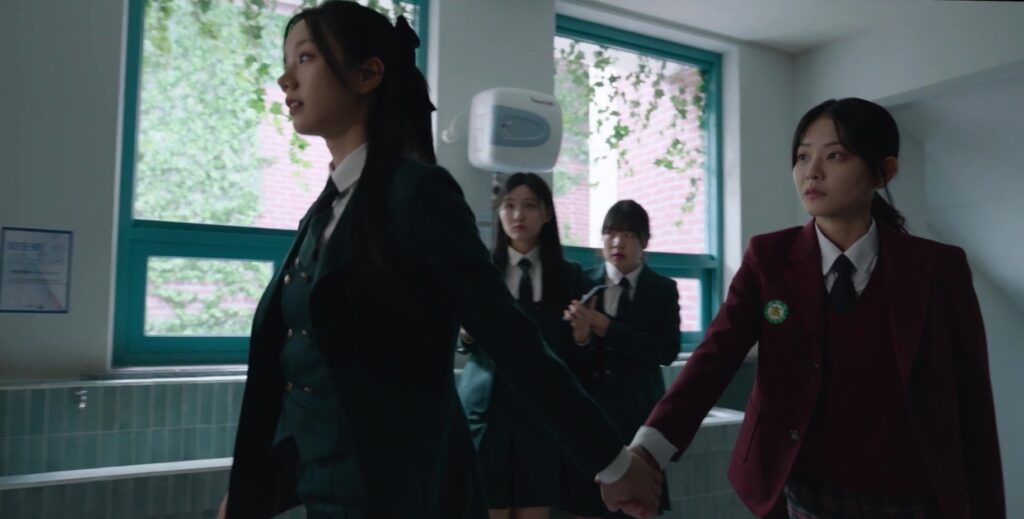 The main leads of Friendly Rivalry are going somewhere in school